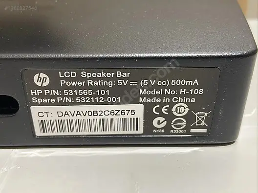 HP H-108 LCD Speaker Bar