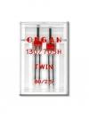 Organ Çift İğne 2.5mm (Nervür İğnesi 80/2.5)2'li 12 Numara (Aile Makina İğnesi)